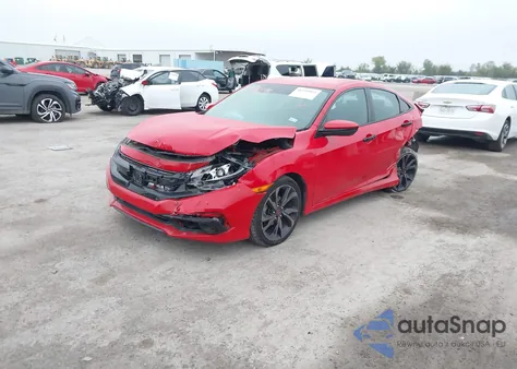2020 Honda Civic Sport из США, поврежденный, VIN 2HGFC2F81LH582766